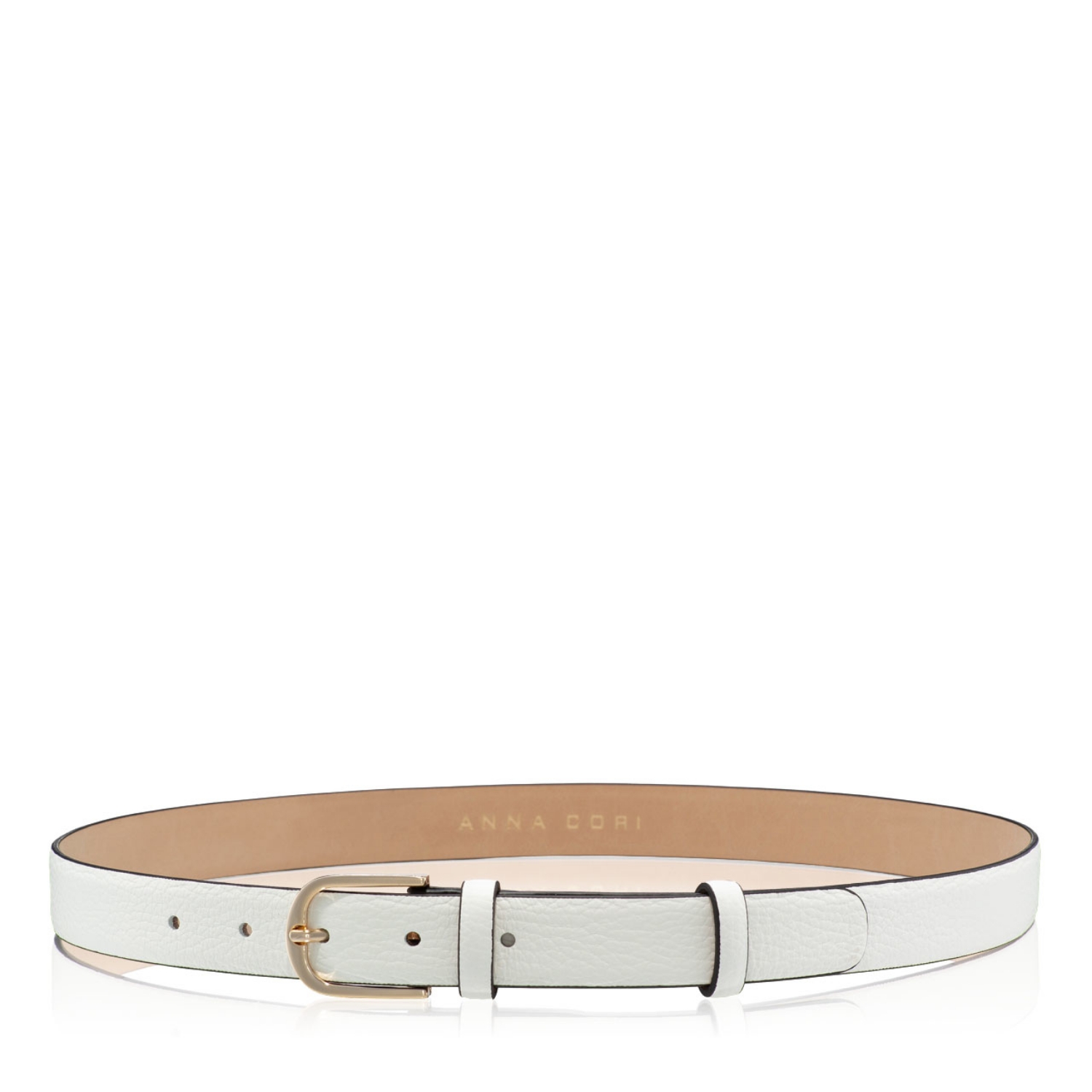 Picture of Women Leather belt 59 BOTTALATO WHITE