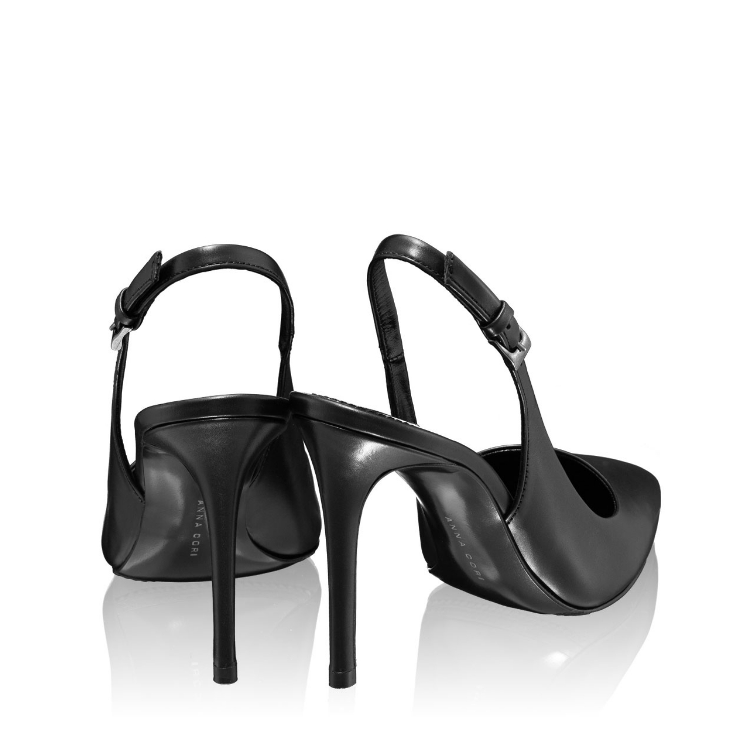 Picture of High-heel Slingback Pumps 4417 Vitello Black