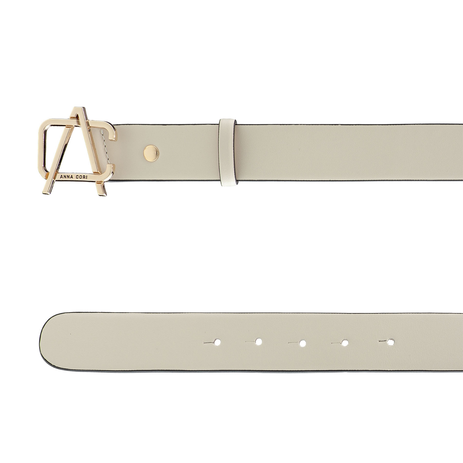 Picture of Women Leather Belt 62 VITELLO PANNA