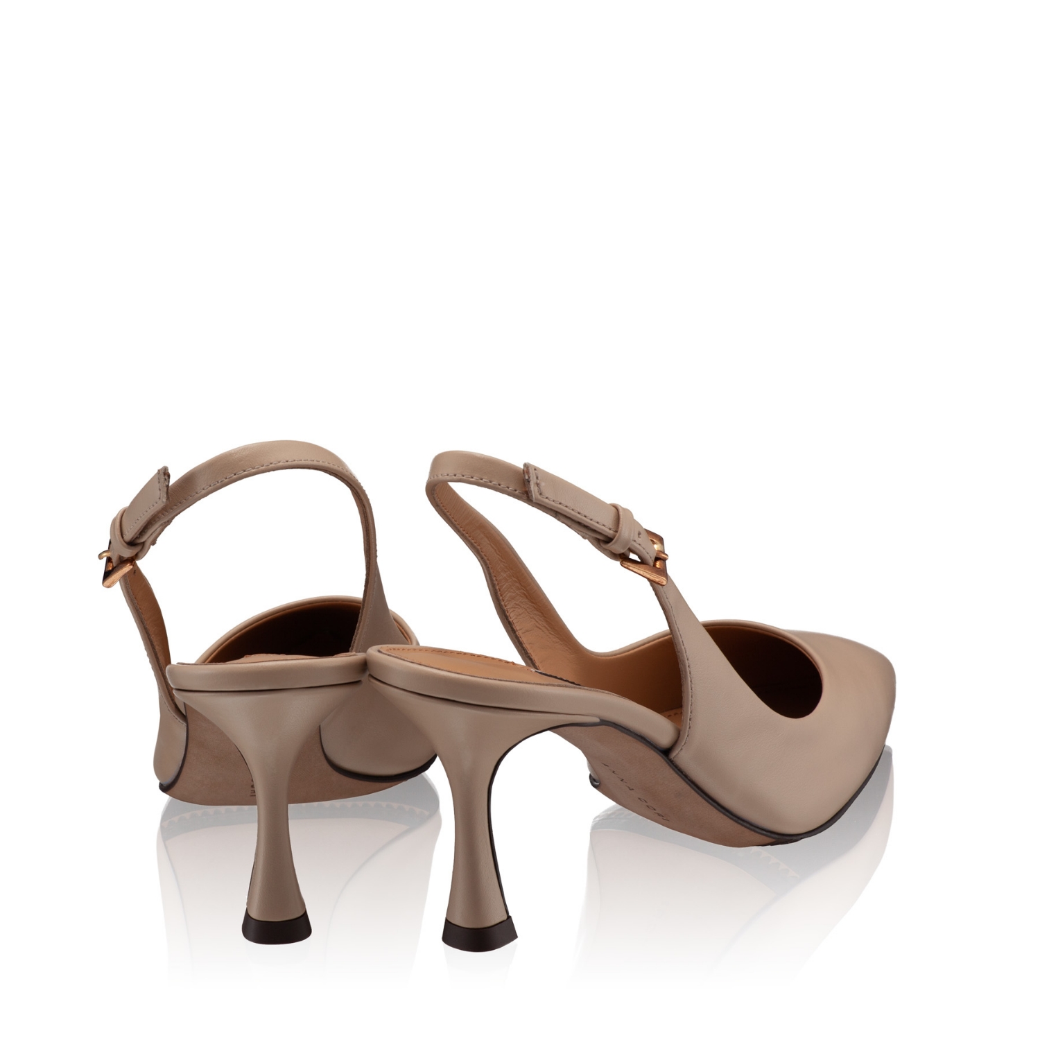 Picture of Mid-heel Slingback Pumps 5728 Vitello Beige