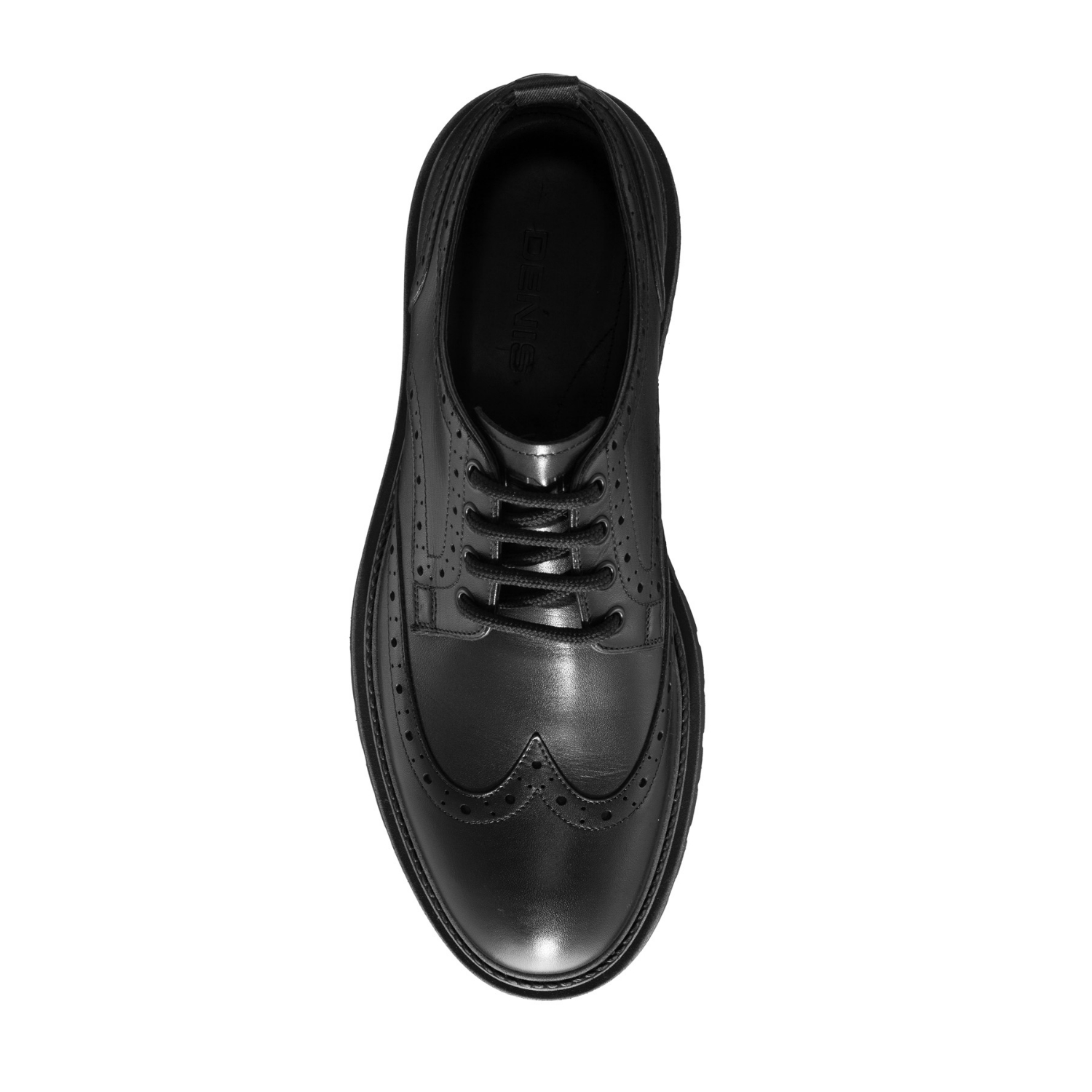 Picture of Men Leather Casual Shoes  7319 Vitello Black