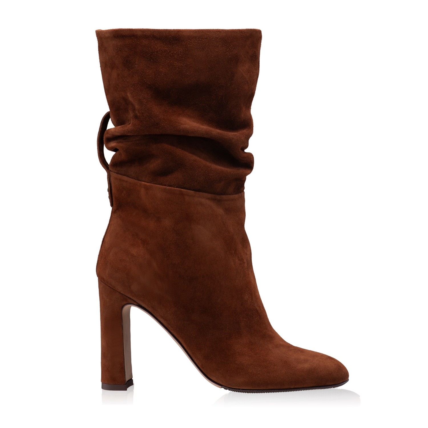 Picture of Women Suede Leather High-heel Boots 6399 Camoscio Brown