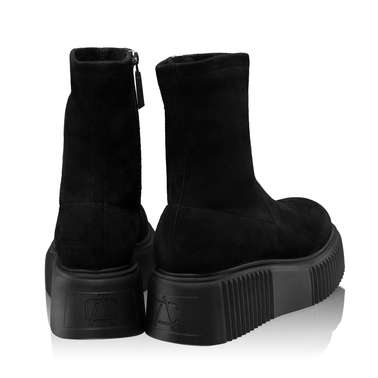 Imagine Ghete Dama 6497 CAMOSCIO+STRETCH NEGRU