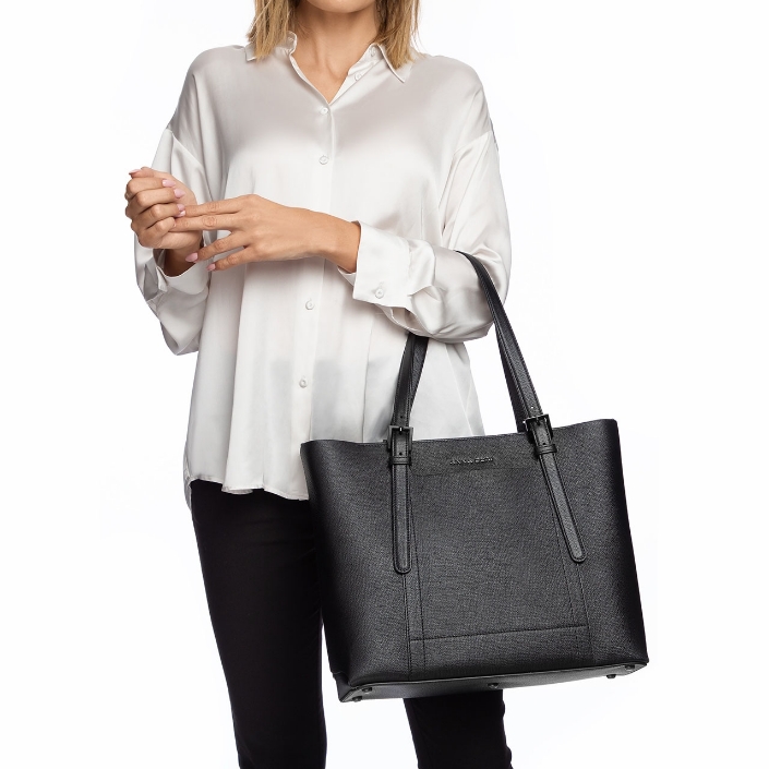 ANEMONA SAFFIANO NEGRU ANEMONA SAFFIANO NEGRU