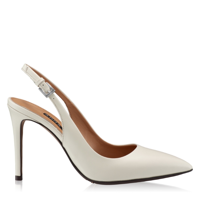 Picture of High-heel Slingback Pumps 4417 Vitello Panna