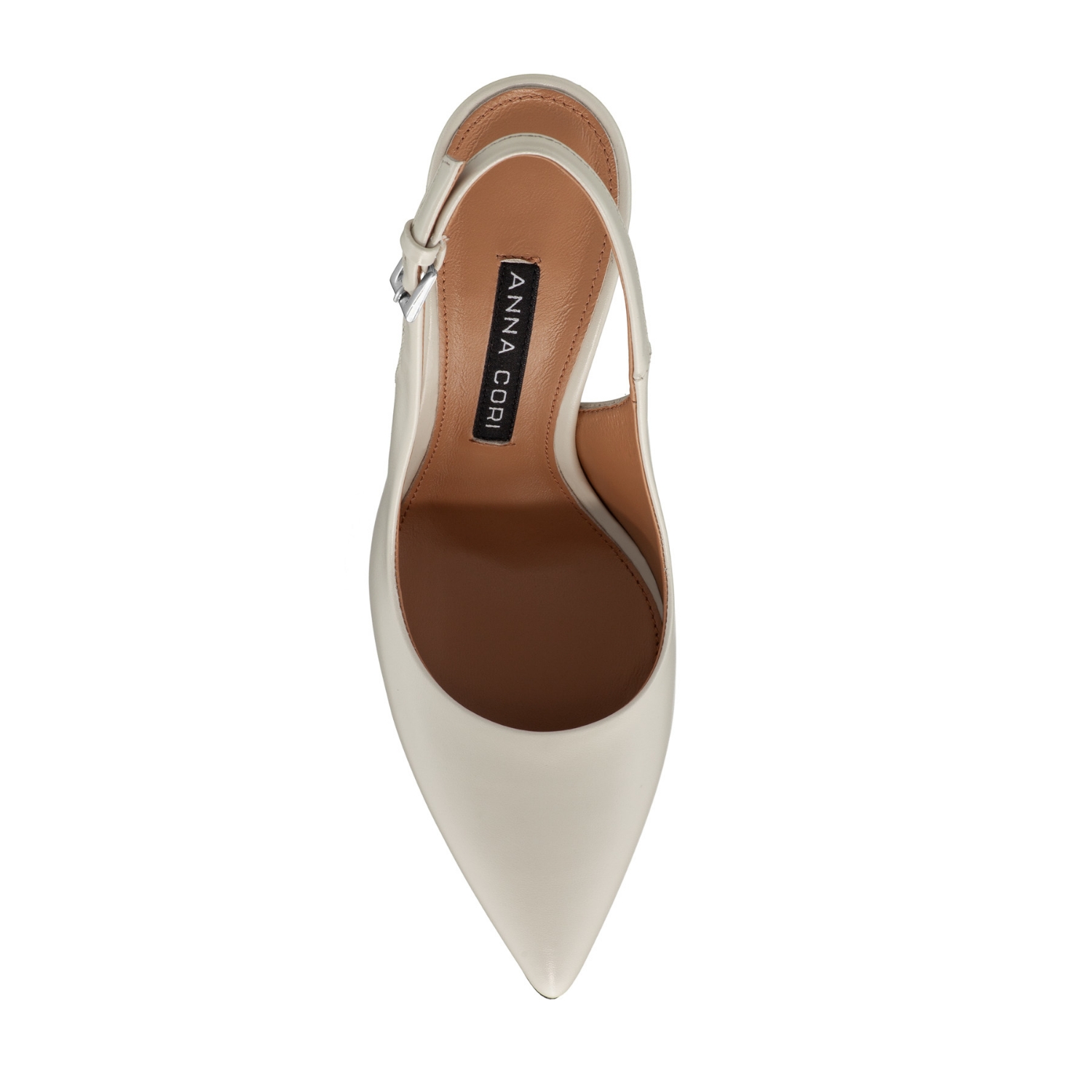 Picture of High-heel Slingback Pumps 4417 Vitello Panna