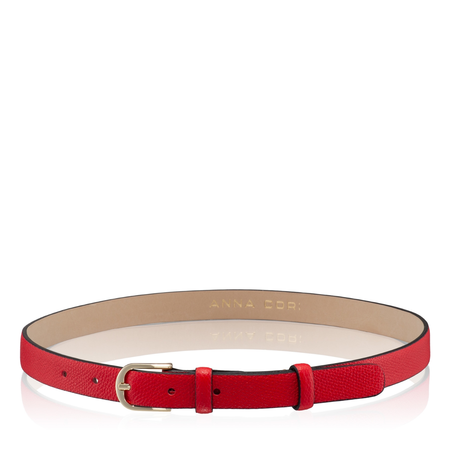 Снимка на Колан Дама 58 Витело Щамп Червен