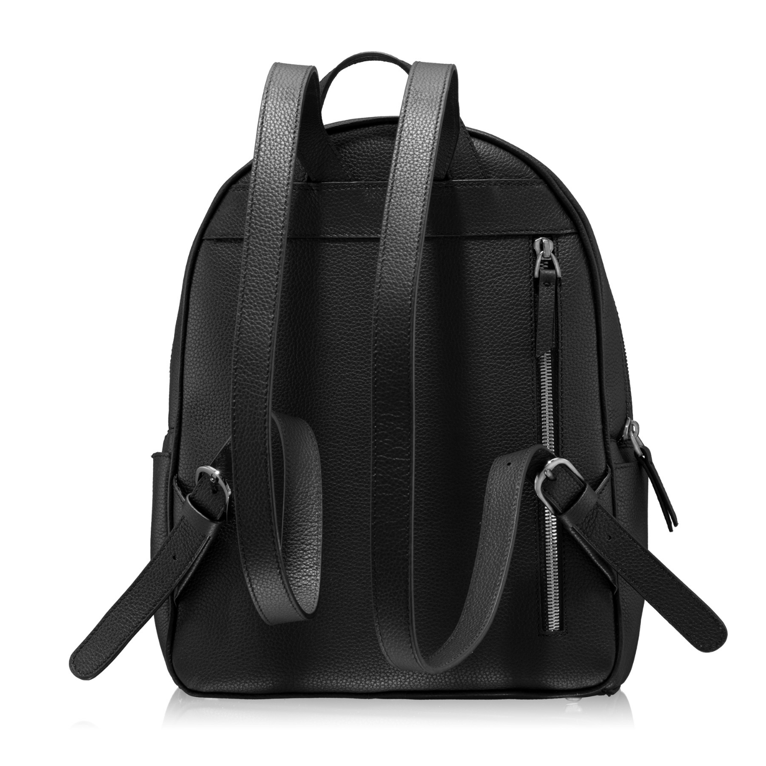 Picture of LEATHER BACKPACK BRITNEY 02 BOTTALATO BLACK