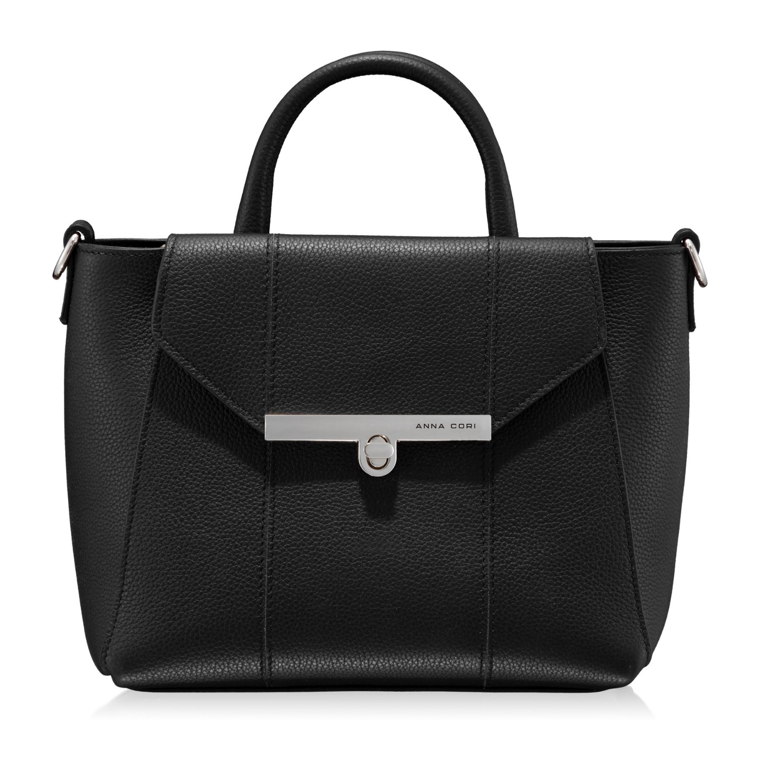 Picture of Women Leather Hand Bag CLARINA 04 Bottalato Black