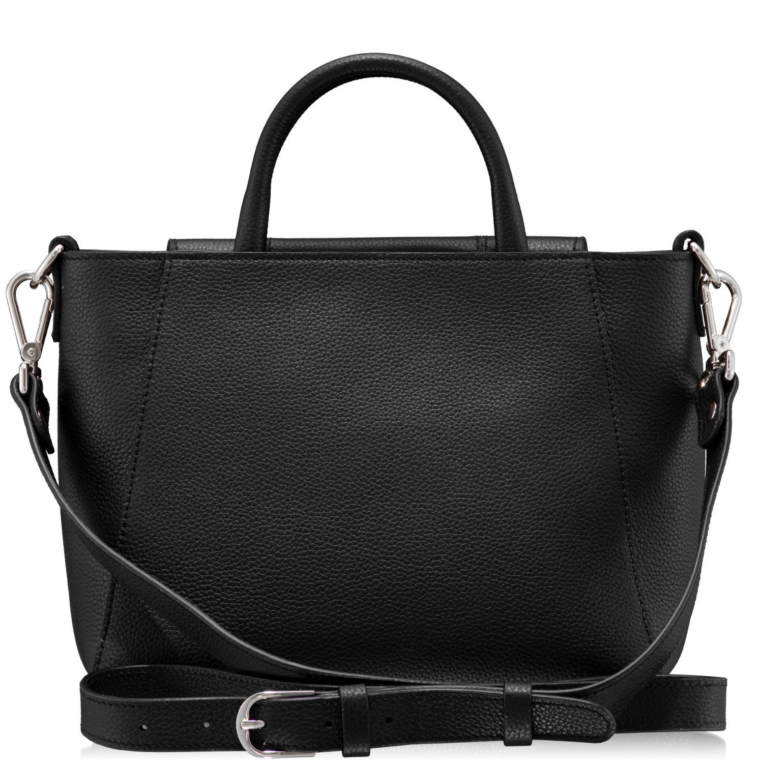 Picture of Women Leather Hand Bag CLARINA 04 Bottalato Black