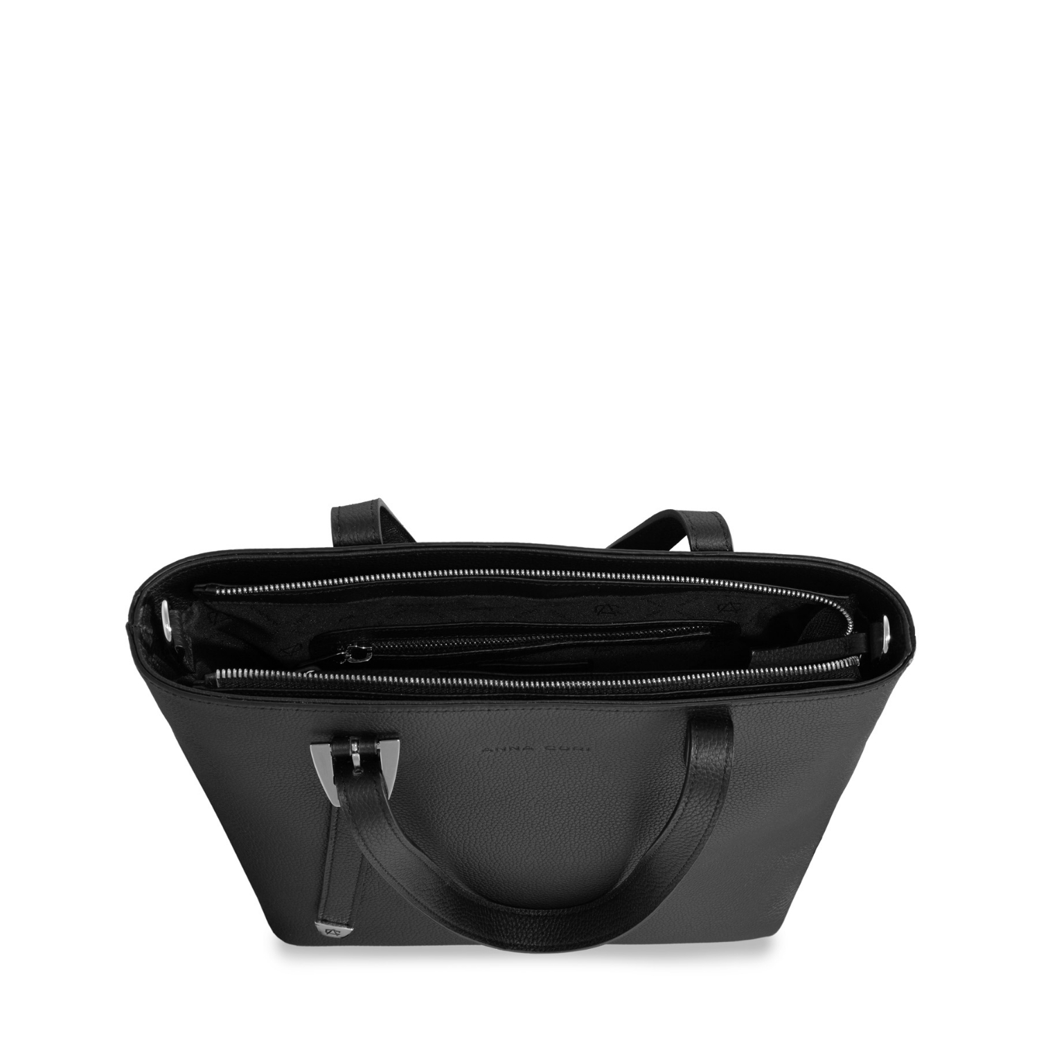 Picture of Women Leather Shoulder Bag MARIEL 01 BOTTALATO BLACK