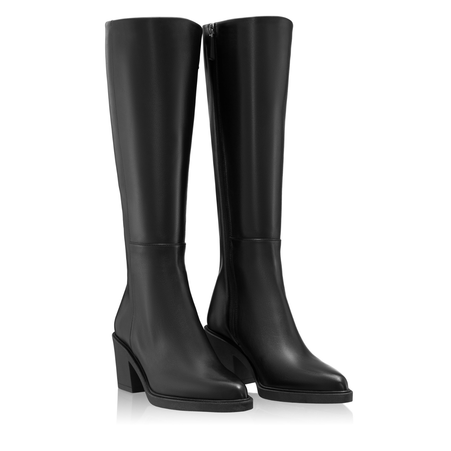 Picture of Women Leather Boots 7908 Vitello Black