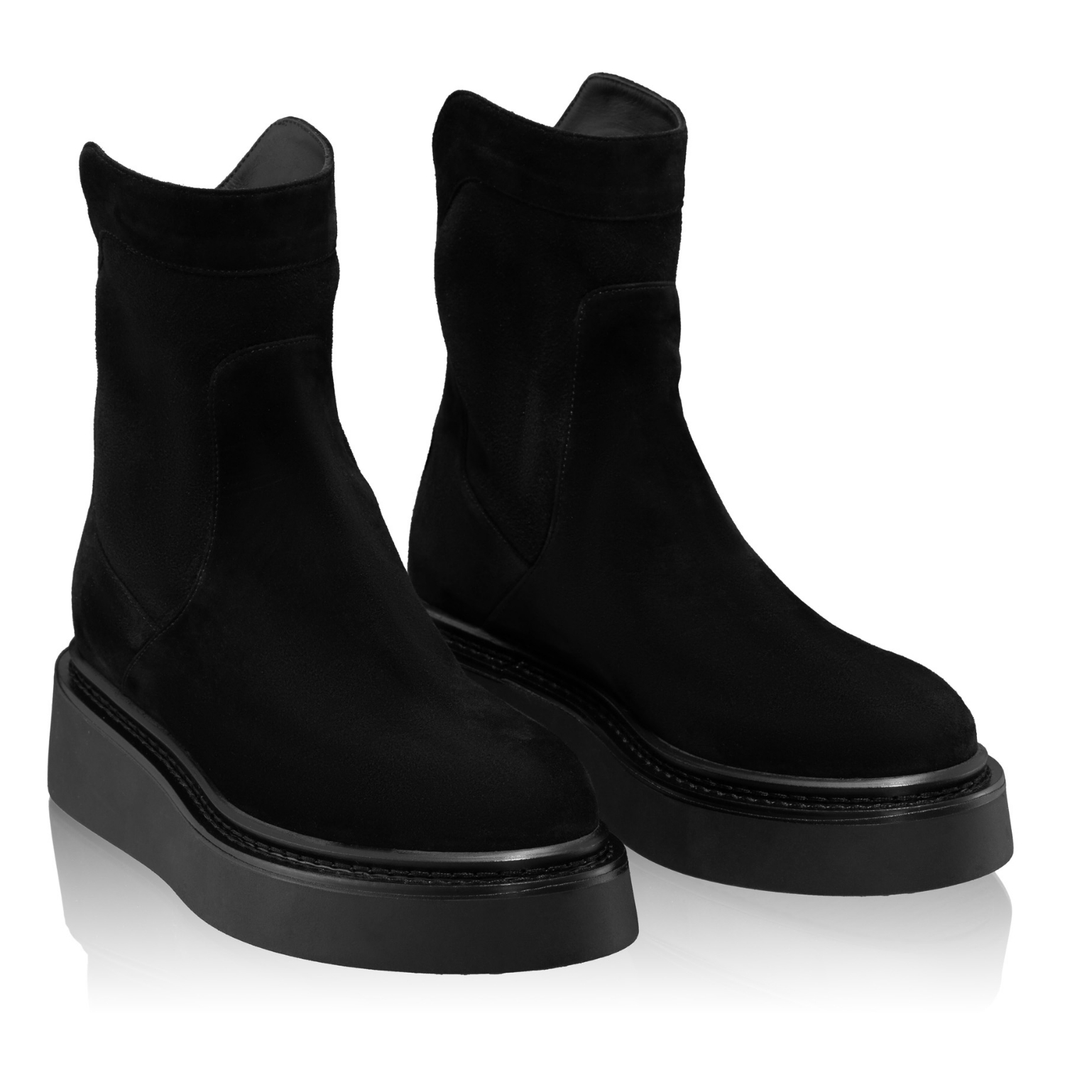 Снимка на Женски Ботуши 7936 Camoscio Negru