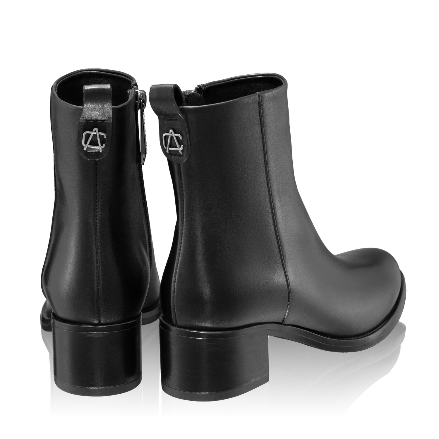Picture of Women Leather Ankle-Boots 5933 Vitello Black