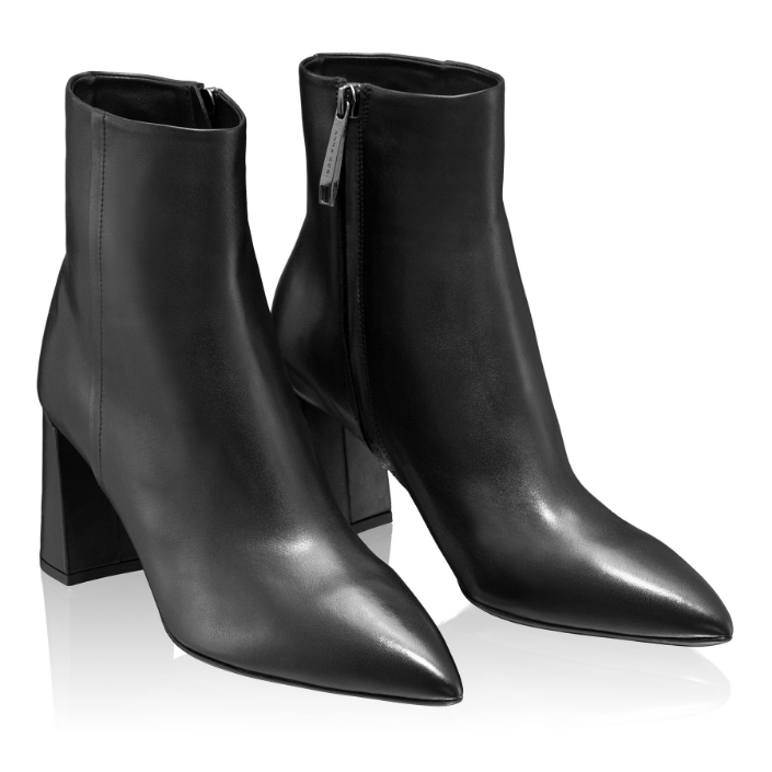 Leather Ankle Boots 7963 Vitello Black
