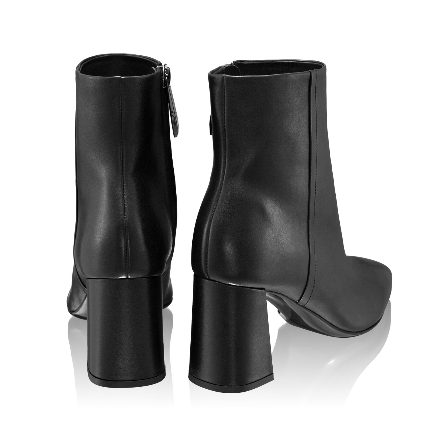 Picture of Leather Ankle Boots 7963 Vitello Black
