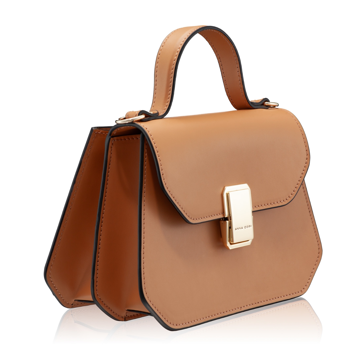 Снимка на ЧАНТА ДАМСКА РЪЧНА ALIS VITELLO CAMEL