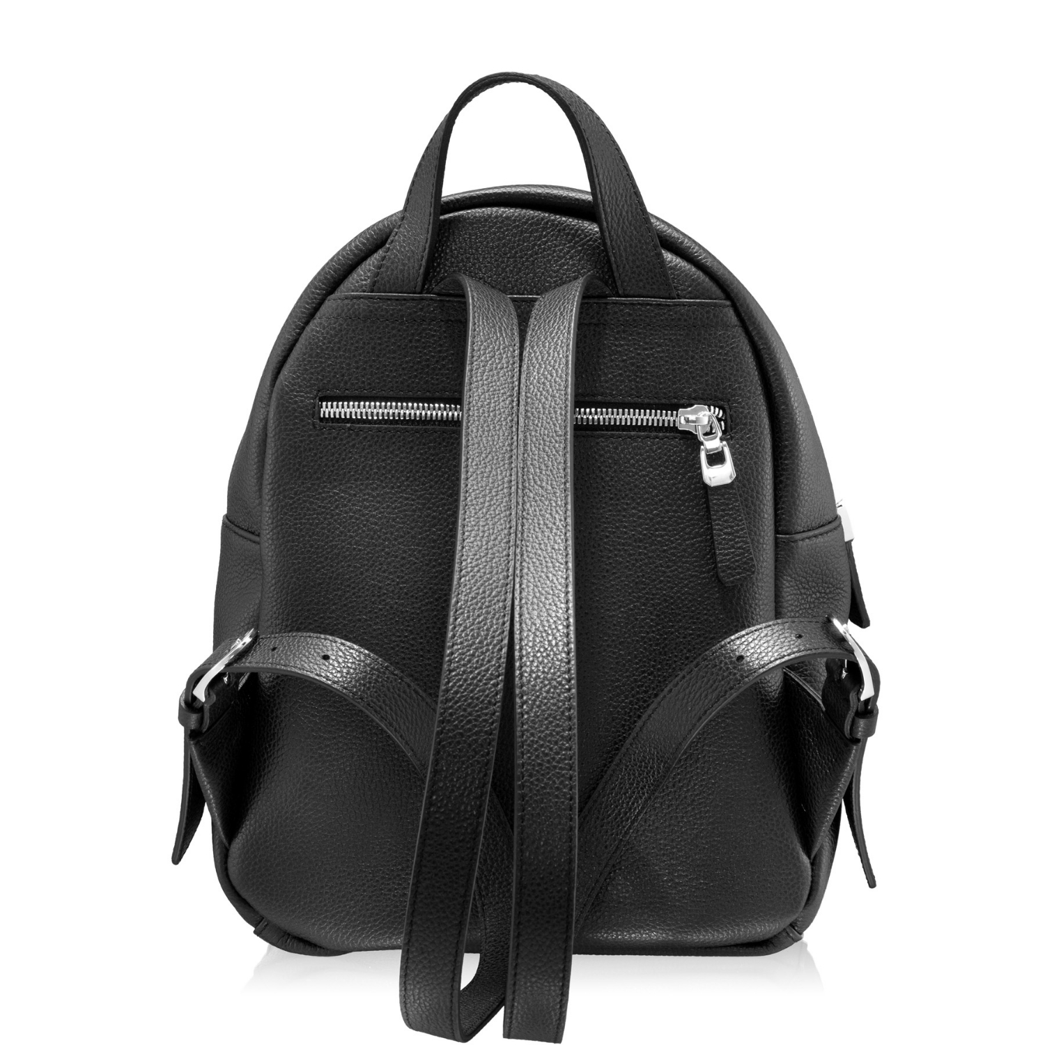 Picture of Women Leather Backpack ZINA BOTTALATO BLACK