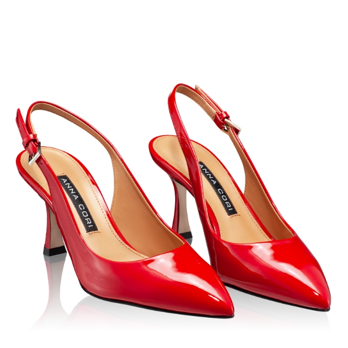 Mid-heel Slingback Pumps 5728 Lac Red