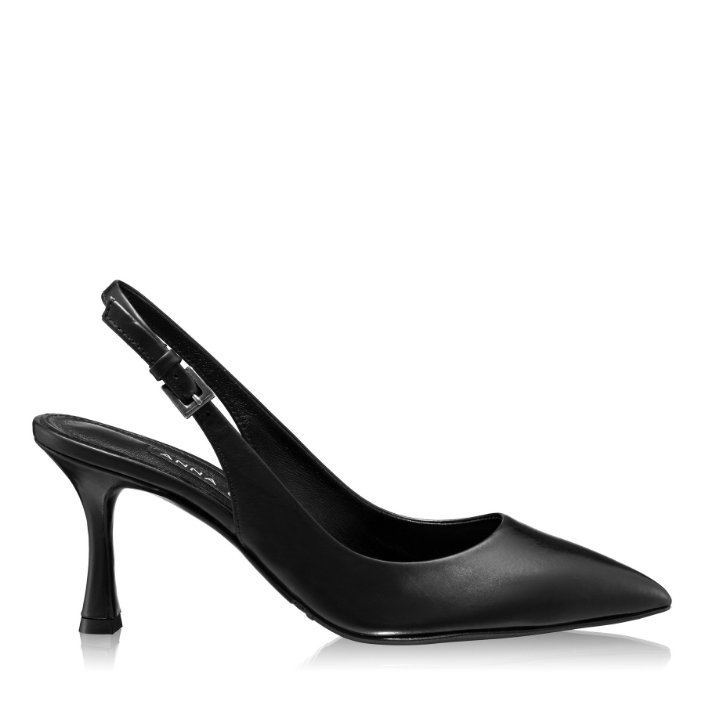 Picture of Mid-heel Slingback Pumps 5728 Vitello Black