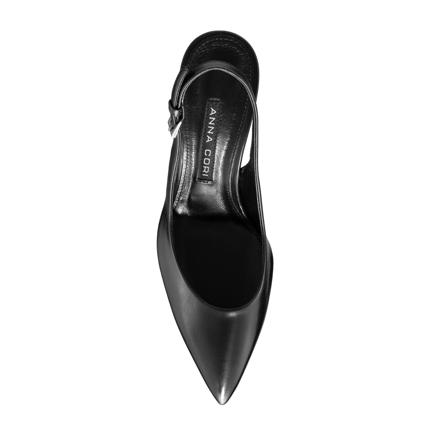 Picture of Mid-heel Slingback Pumps 5728 Vitello Black