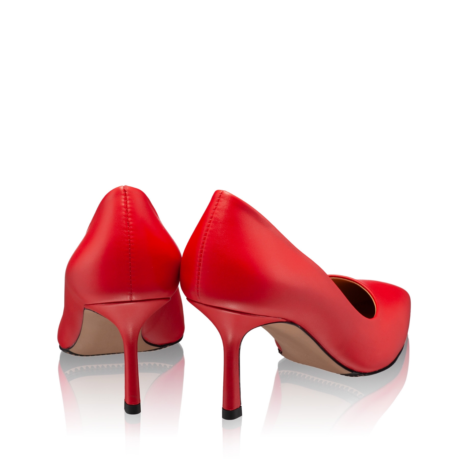 Picture of High-heel Pointed Toe Pumps 8026 Vitello Red
