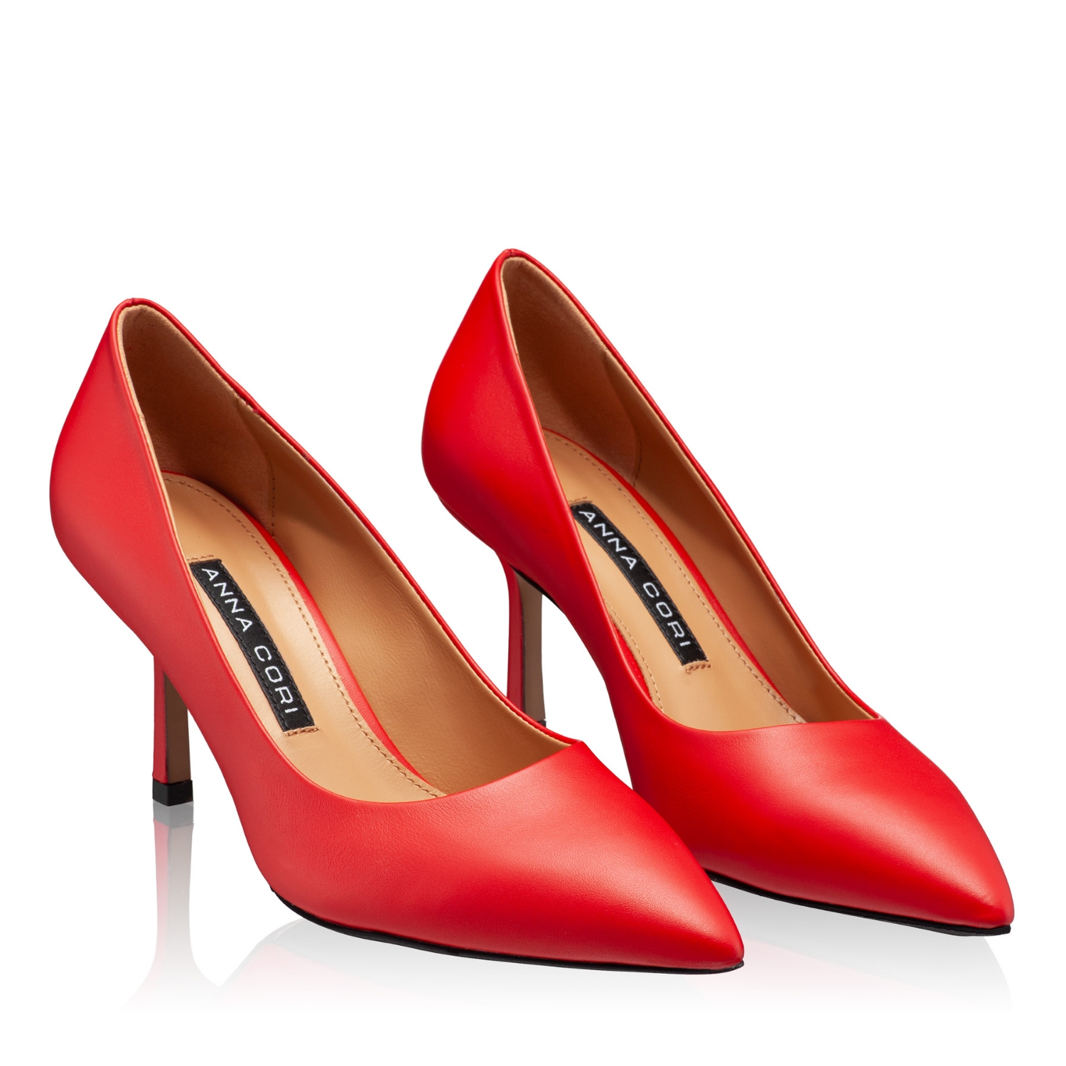 Picture of High-heel Pointed Toe Pumps 8026 Vitello Red