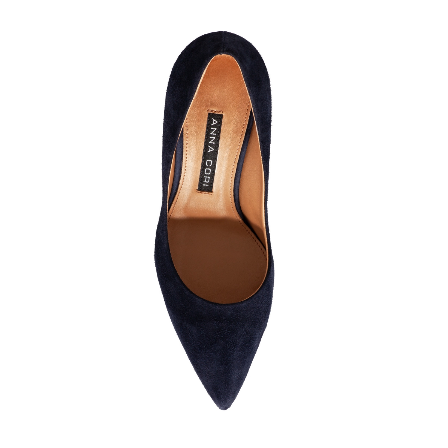 Picture of High-heel Pointed Toe Pumps 8026 Camoscio Blue