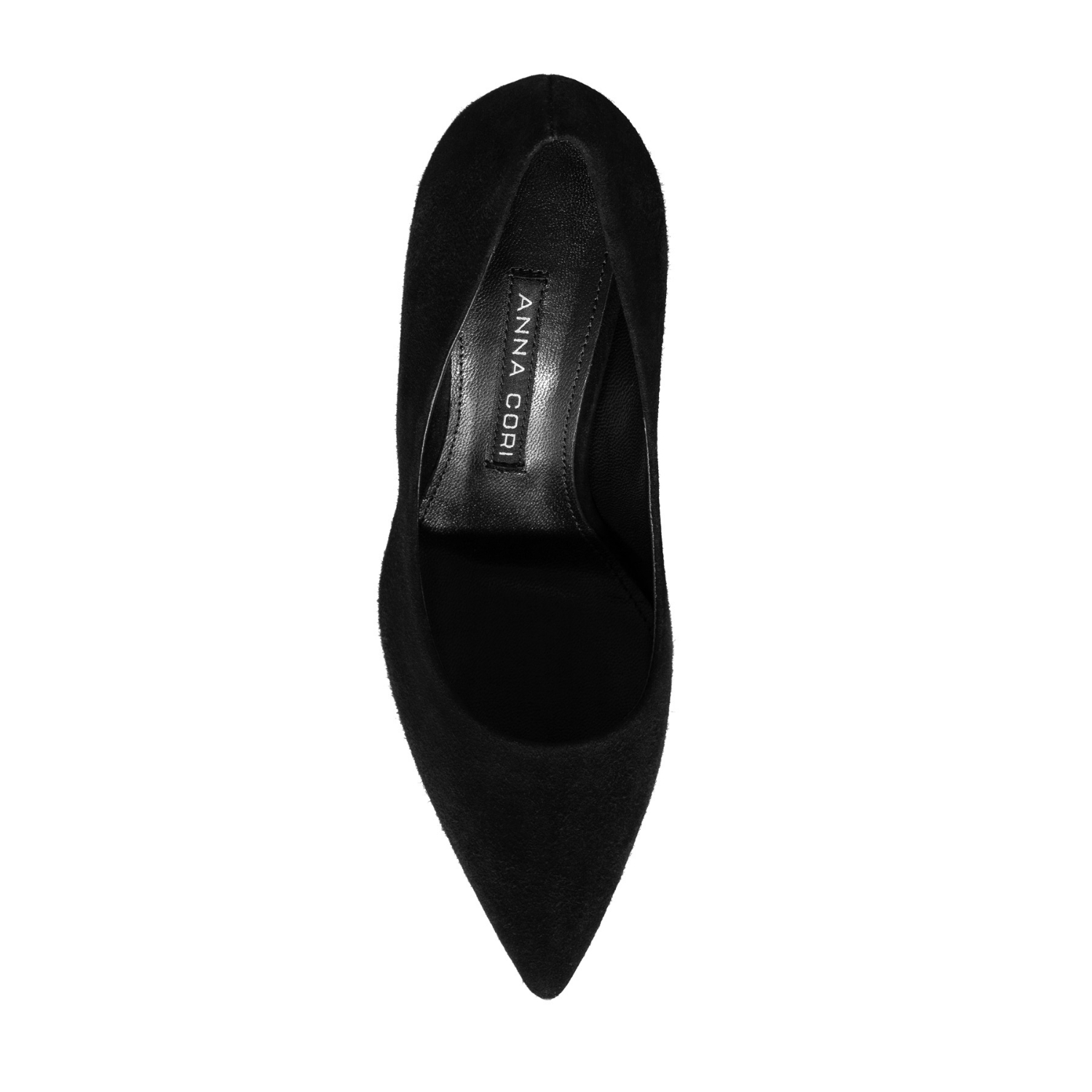 Picture of High-heel Pointed Toe Pumps 8026 Camoscio Black