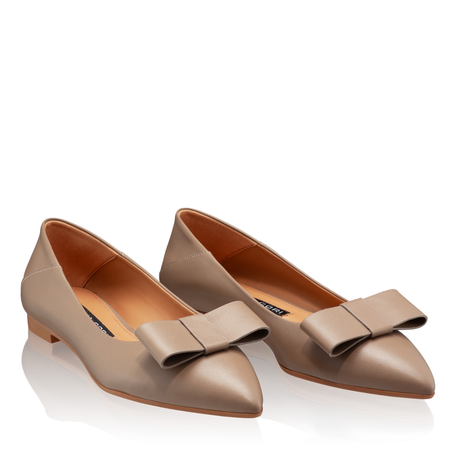 Picture of Women Casual Leather Shoes 7518 Vitello Taupe