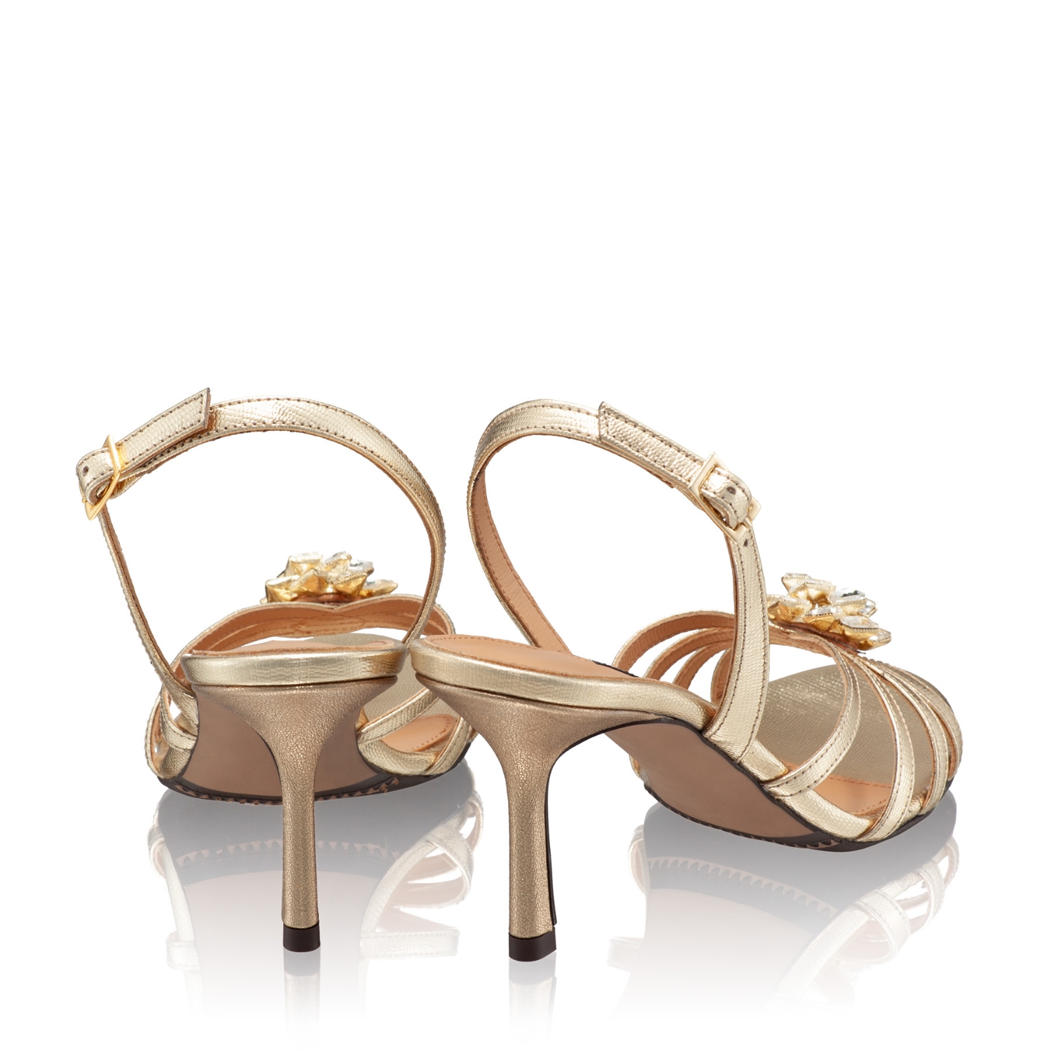 Picture of Heeled Sandals 8029 Laminato Platino
