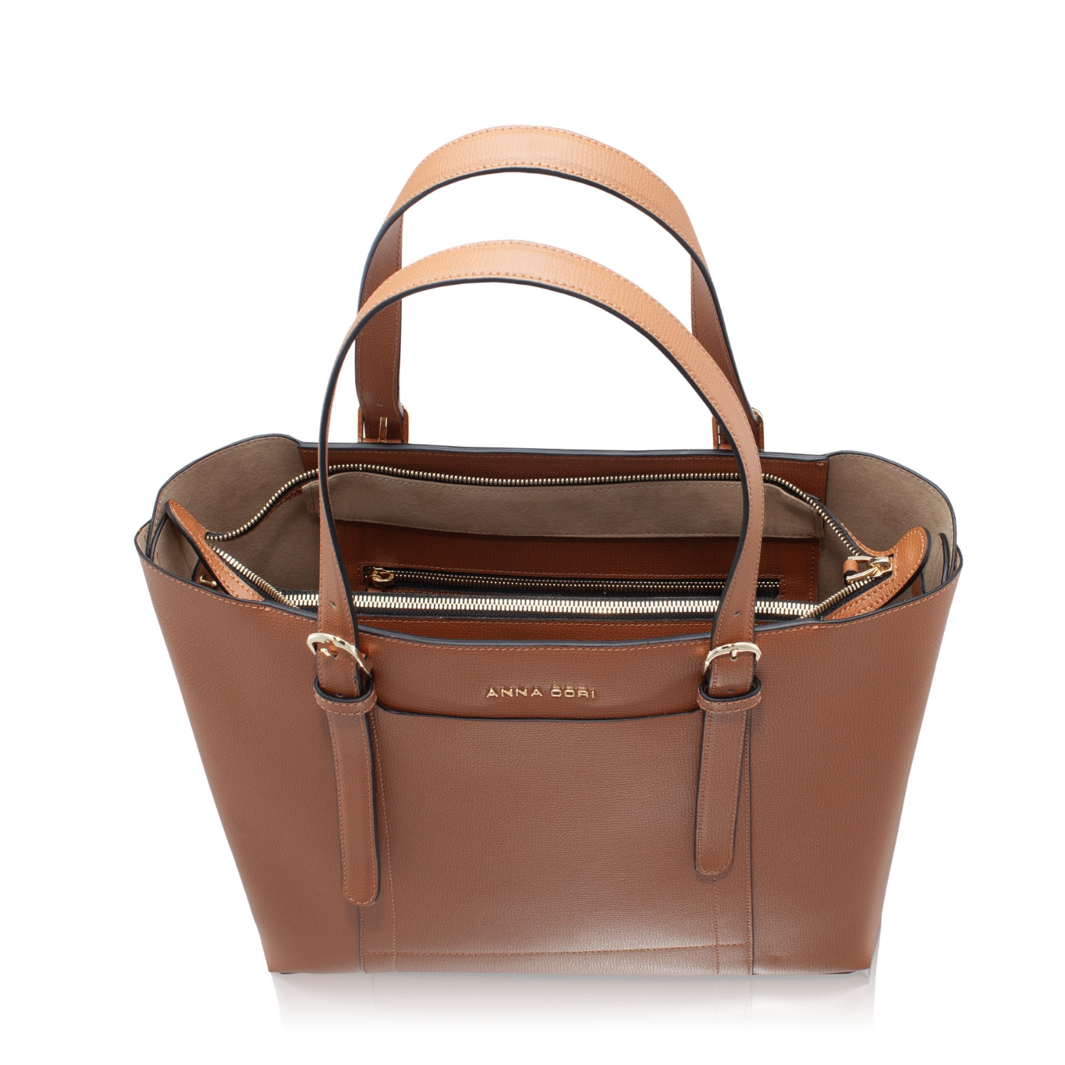 Picture of Women Leather Shoulder Bag ANEMONA VIT STAMP CUOIO