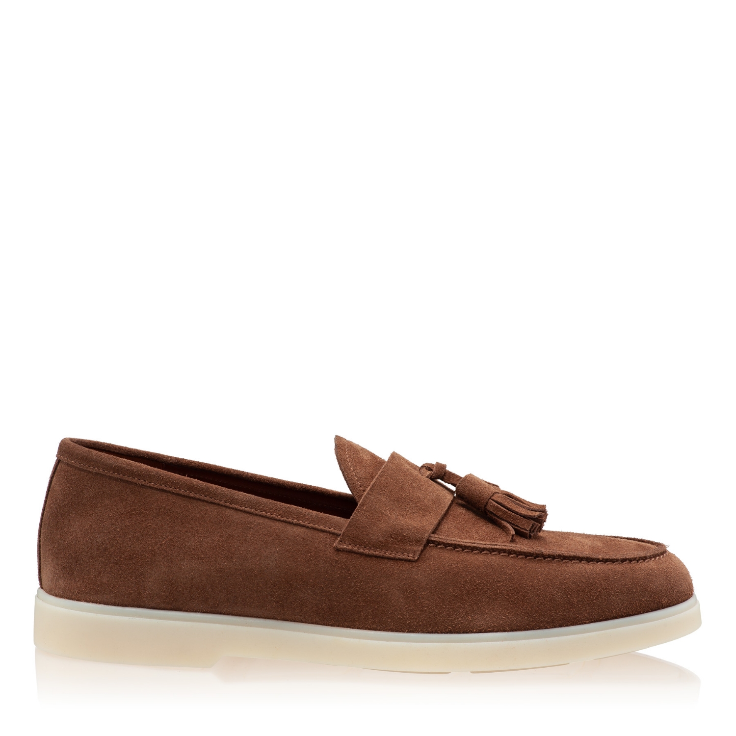 Picture of Men Suede Leather Loafers 7628 Crosta Brown/Para