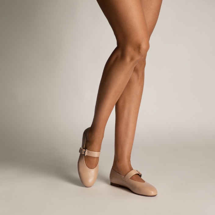 Балерини Дамски 7824 Nappa Nude