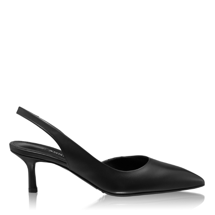 Picture of Mid-heel Slingback Pumps 8064 Vitello Negru