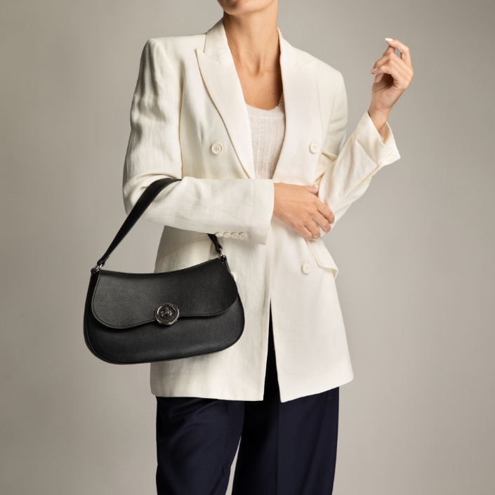 Чанта дамска ръчна ENA 02 VIT STAMP ЧЕРНО