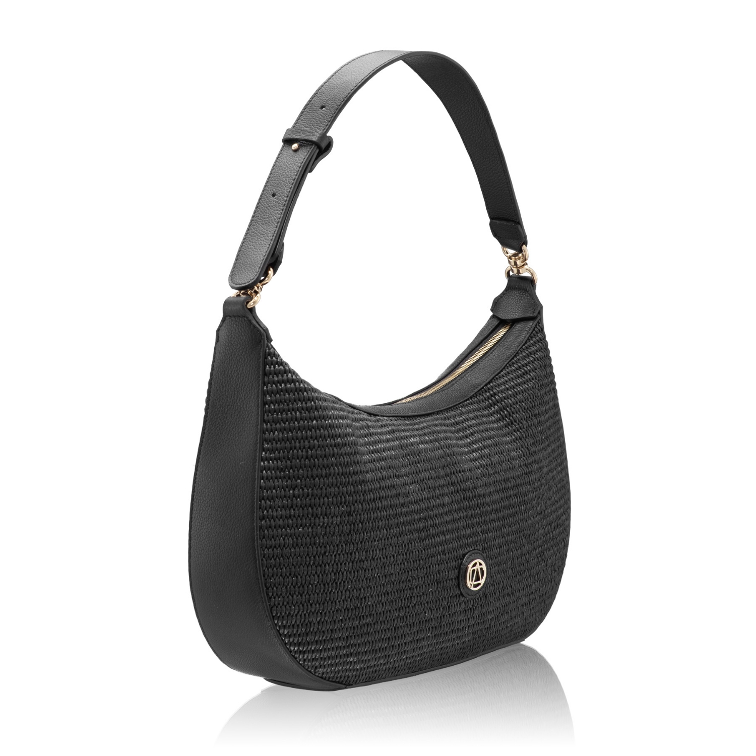 Picture of INGA 02 BOTT+RAFIA BLACK