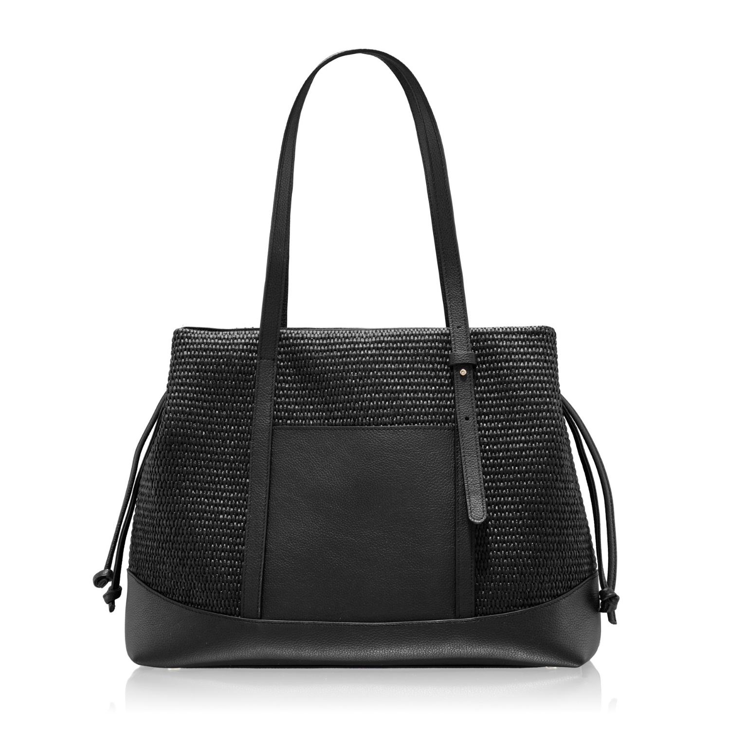 Снимка на Чанта за рамо HARA 03 BOTT+RAFIA ЧЕРНО