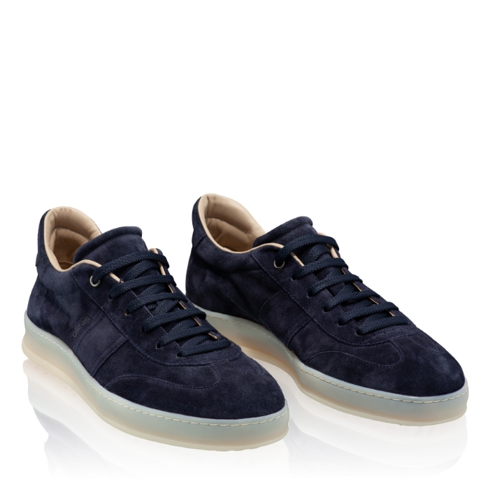 Men Sport Shoes 7703 Camoscio Blue