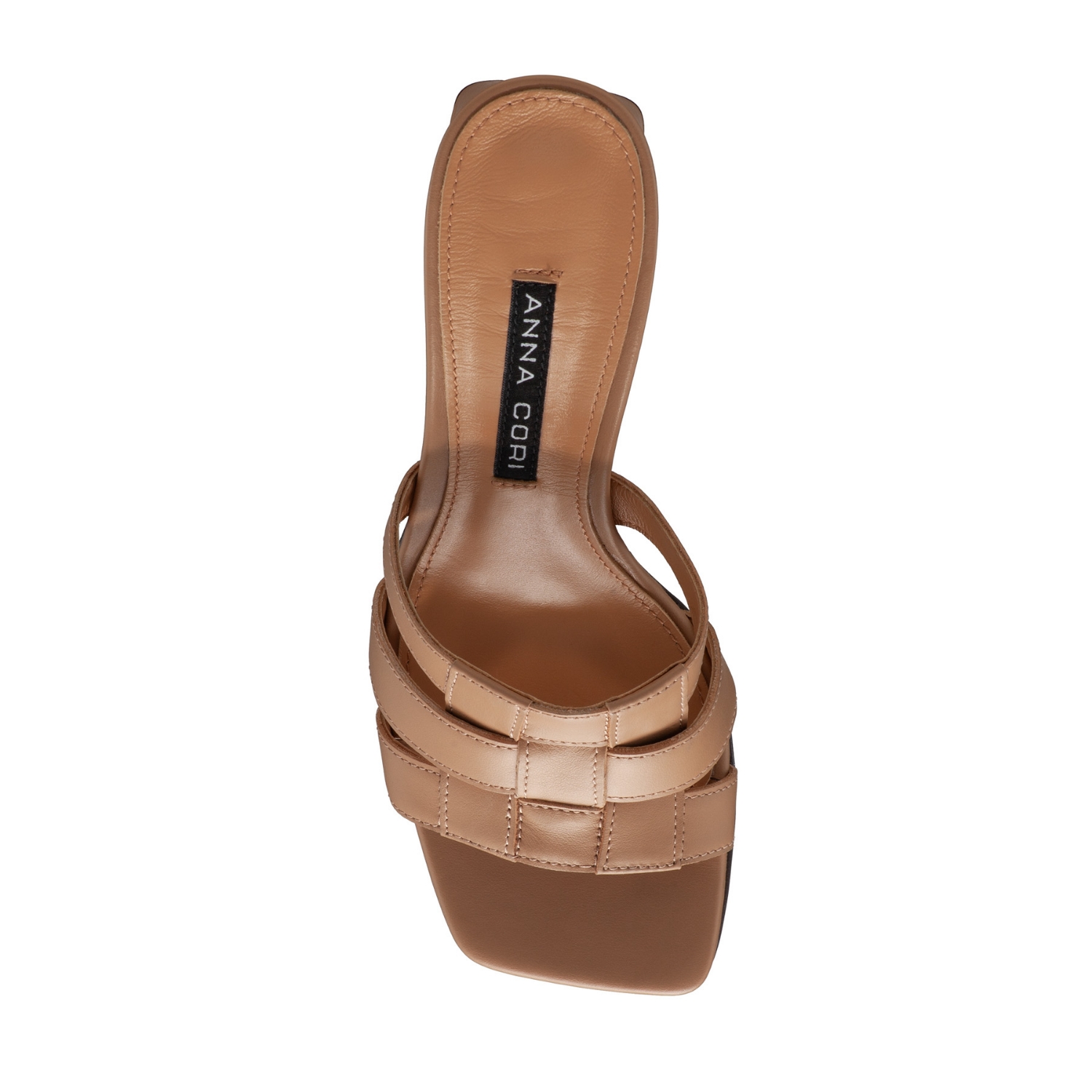 Picture of Women Leather Mules 8012 Vitello Cappuccino