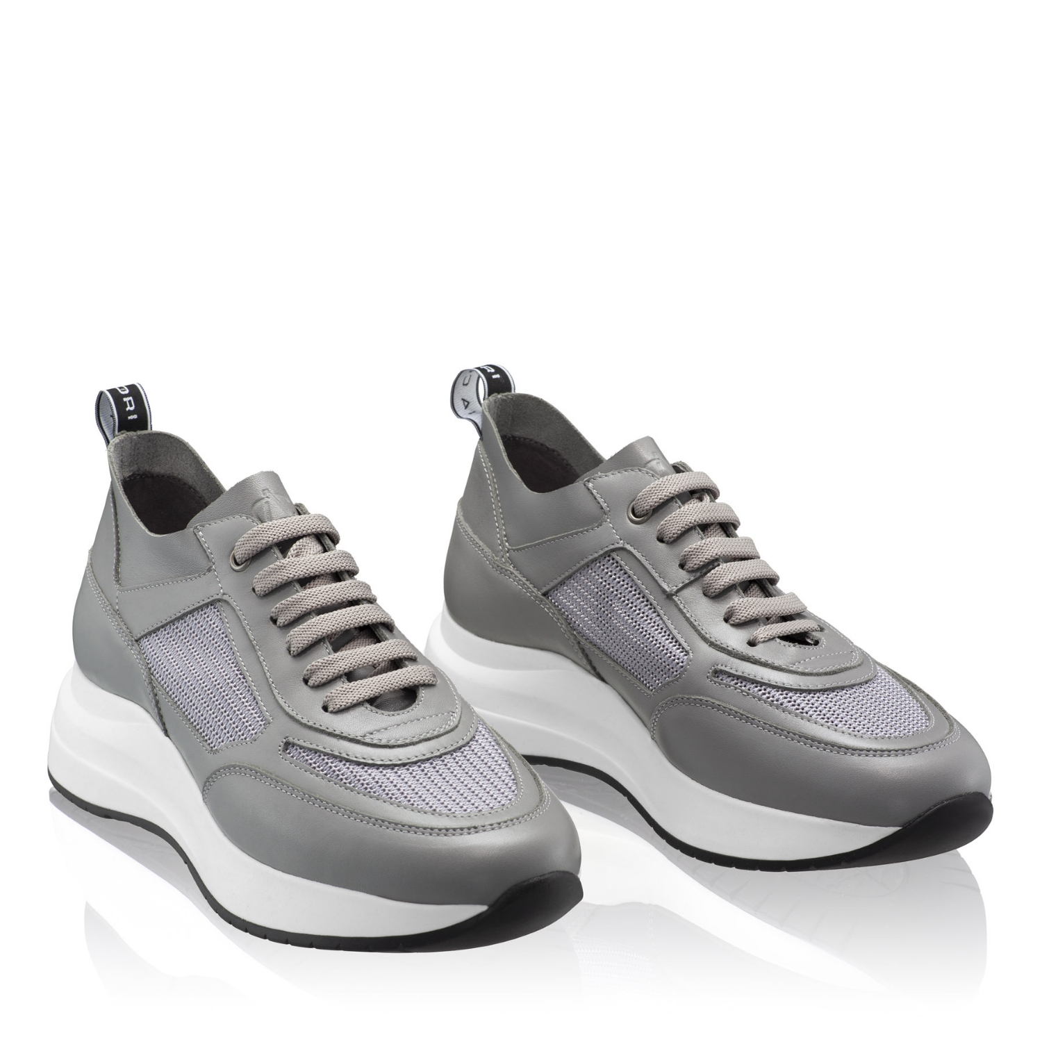 Picture of Women's sneakers 8132 Vitello+Gray Mesh 