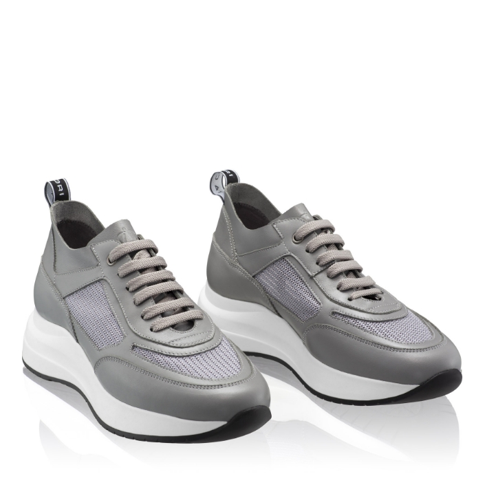 Women's sneakers 8132 Vitello+Gray Mesh 