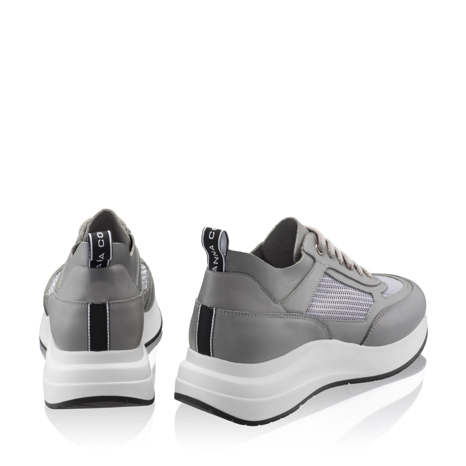 Picture of Women's sneakers 8132 Vitello+Gray Mesh 