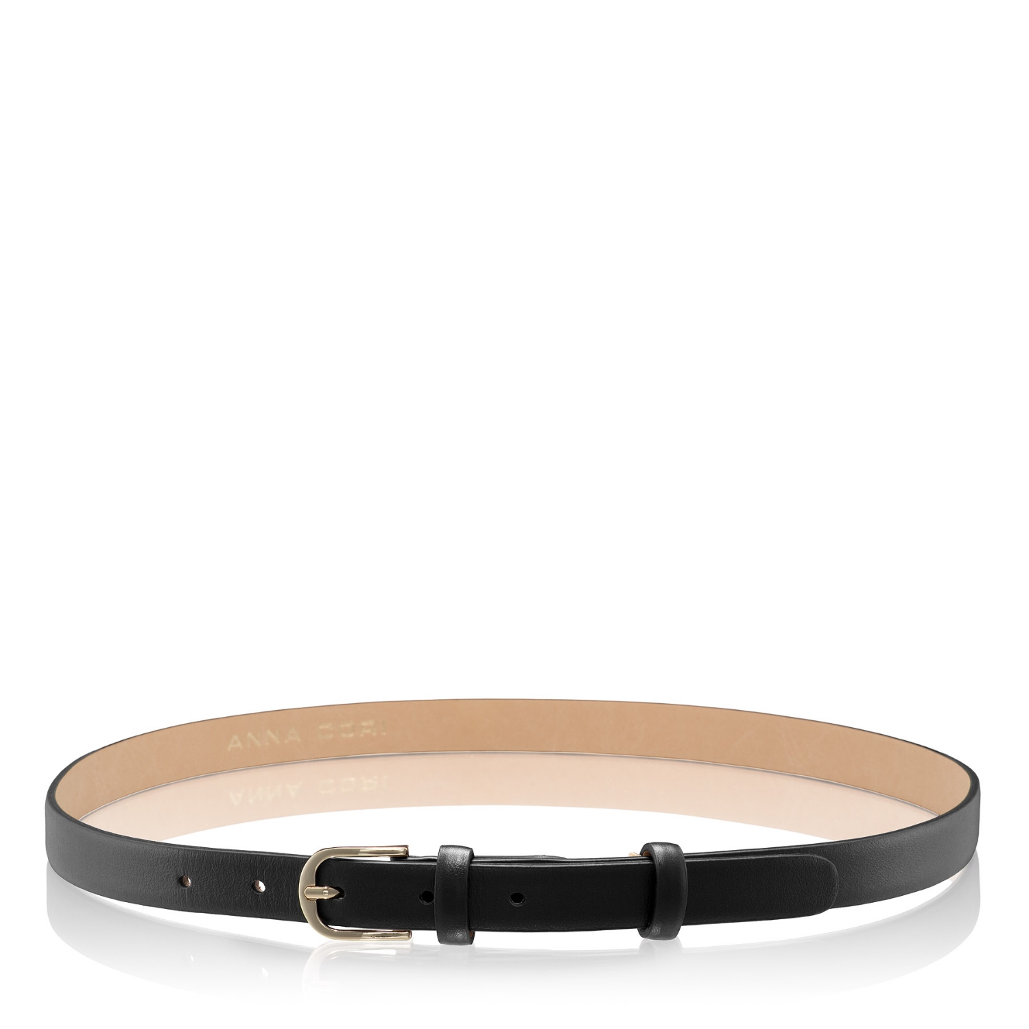 Picture of Women Genuine Leather Belt 58 Vitello Black