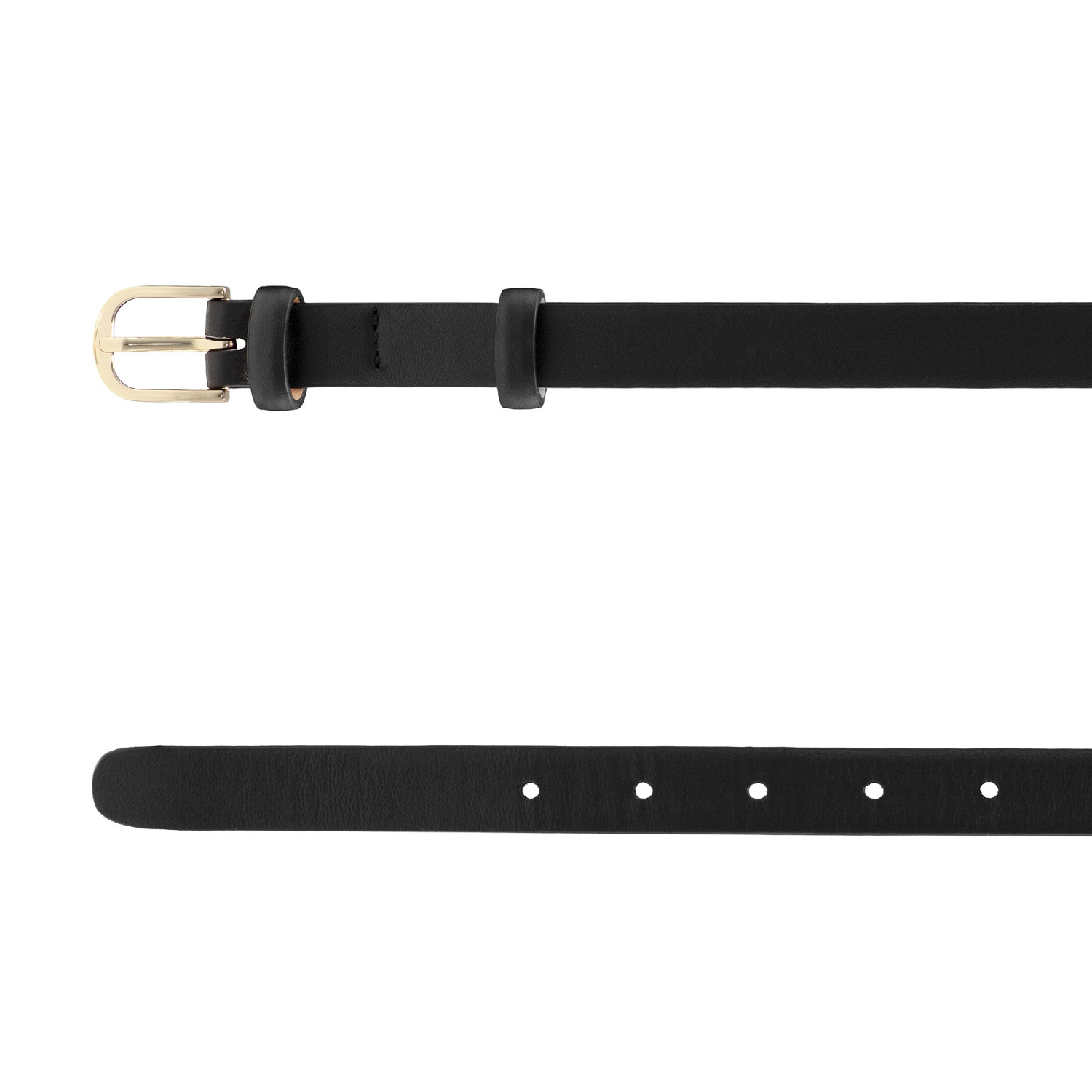 Picture of Women Genuine Leather Belt 58 Vitello Black