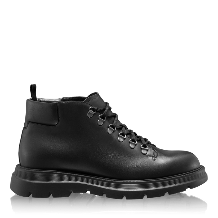 Picture of Men Leather Boots 7736 Vitello Black