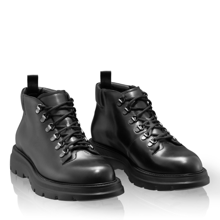 Men Leather Boots 7736 Vitello Black