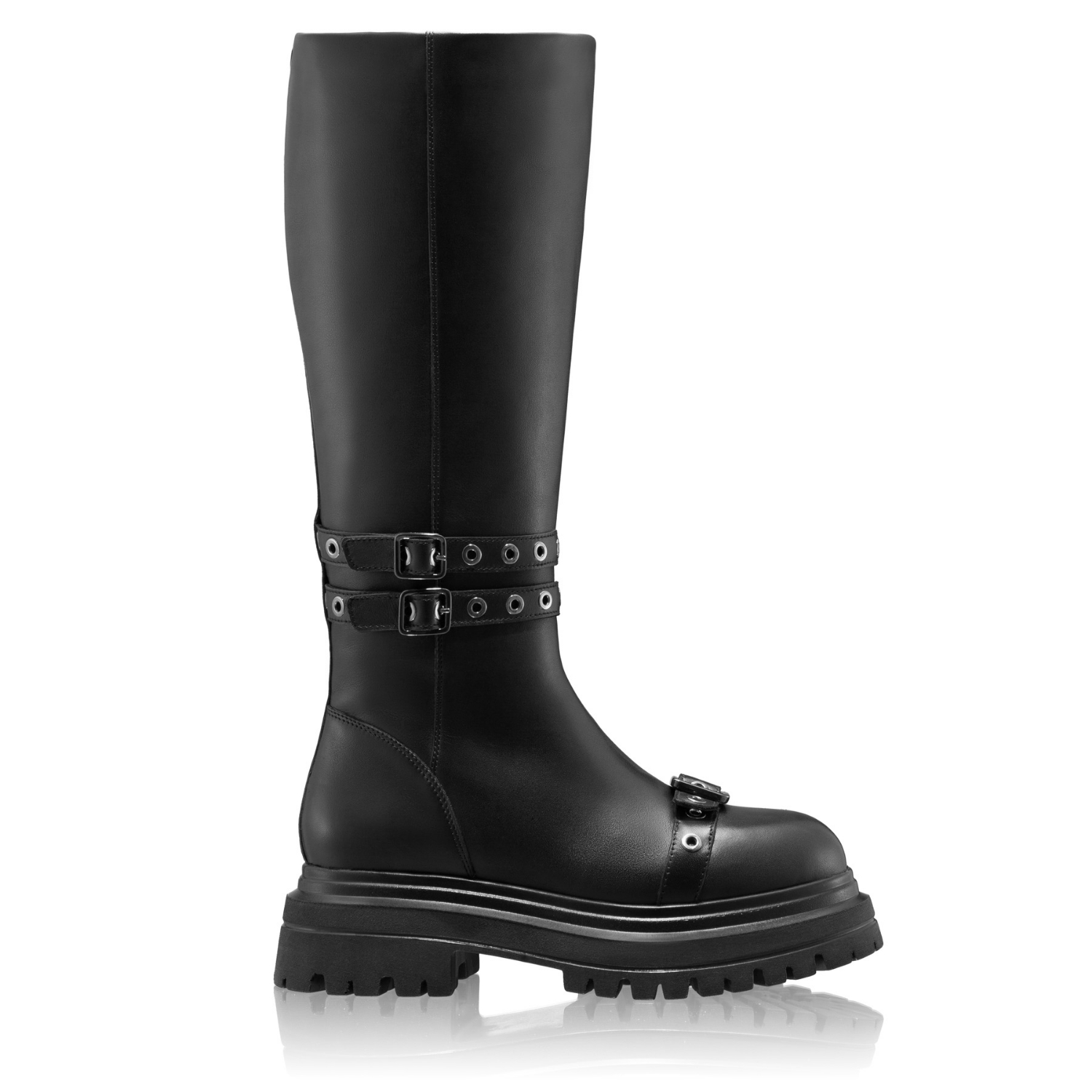 Picture of Women Leather Boots 8210 Vitello Black