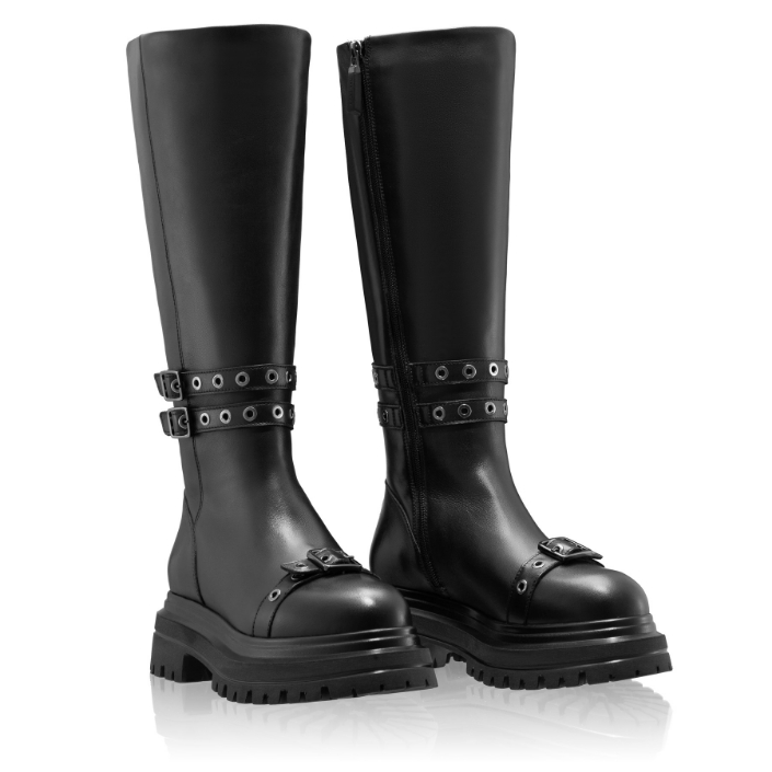 Cizme Dama 8210 Vitello Negru