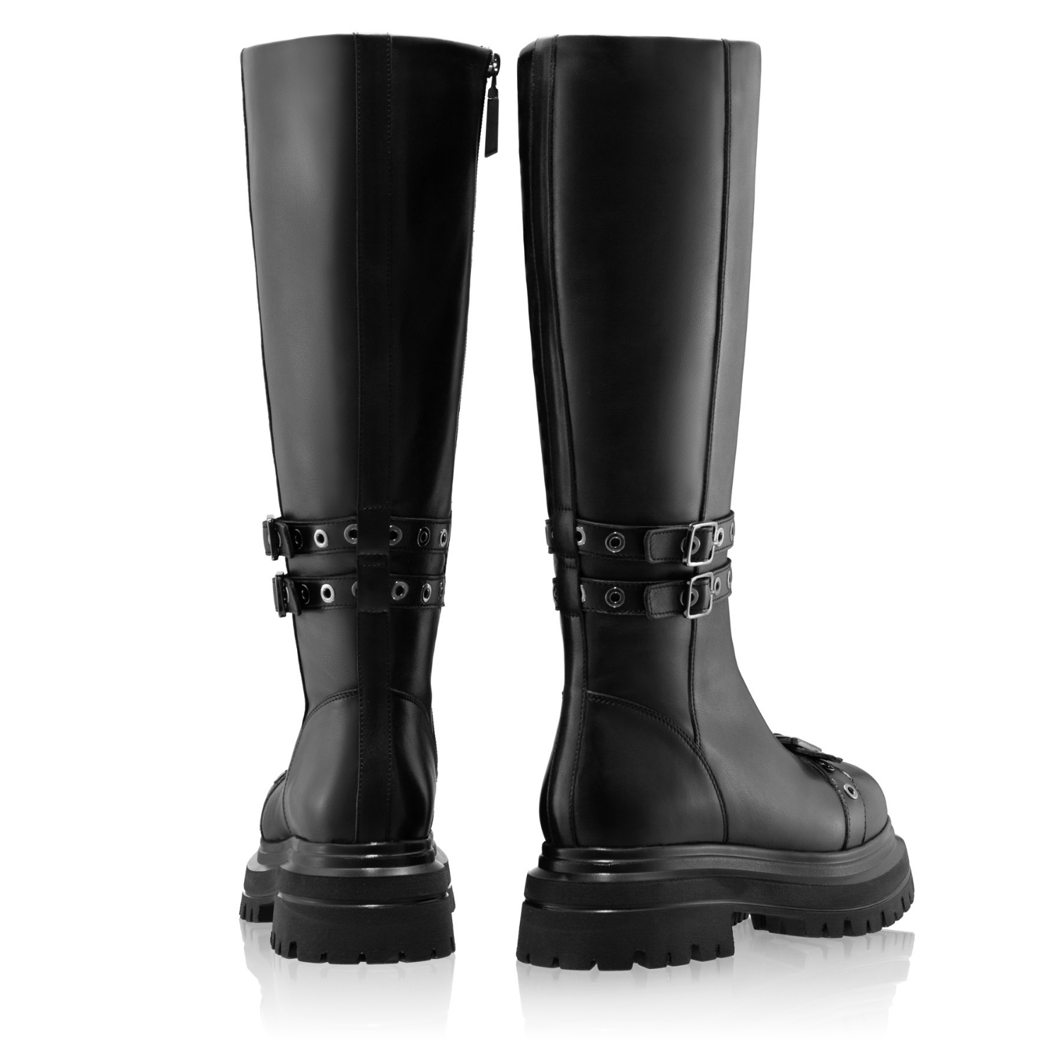Picture of Women Leather Boots 8210 Vitello Black